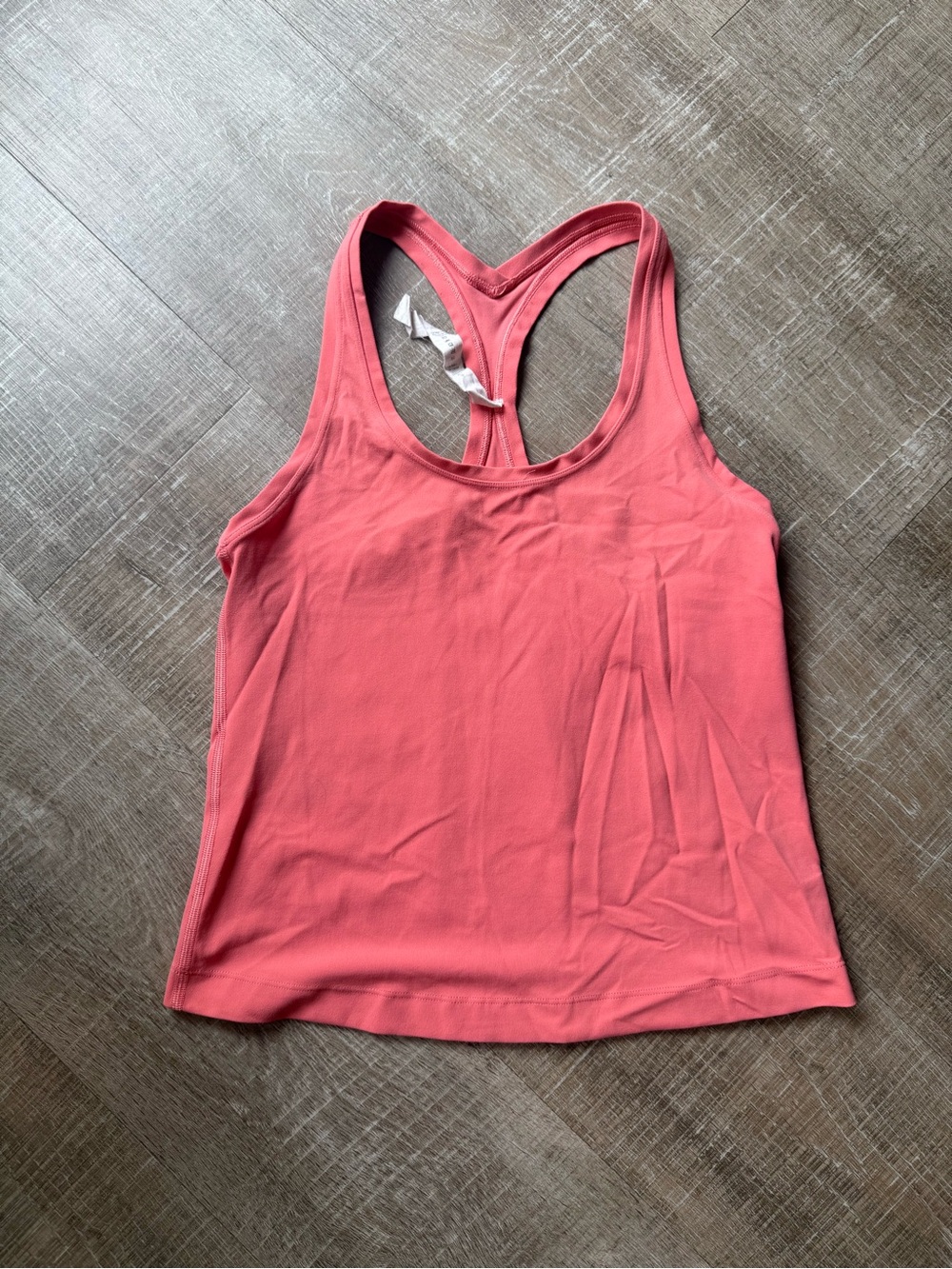 lululemon razorback crop Coral Tank Top